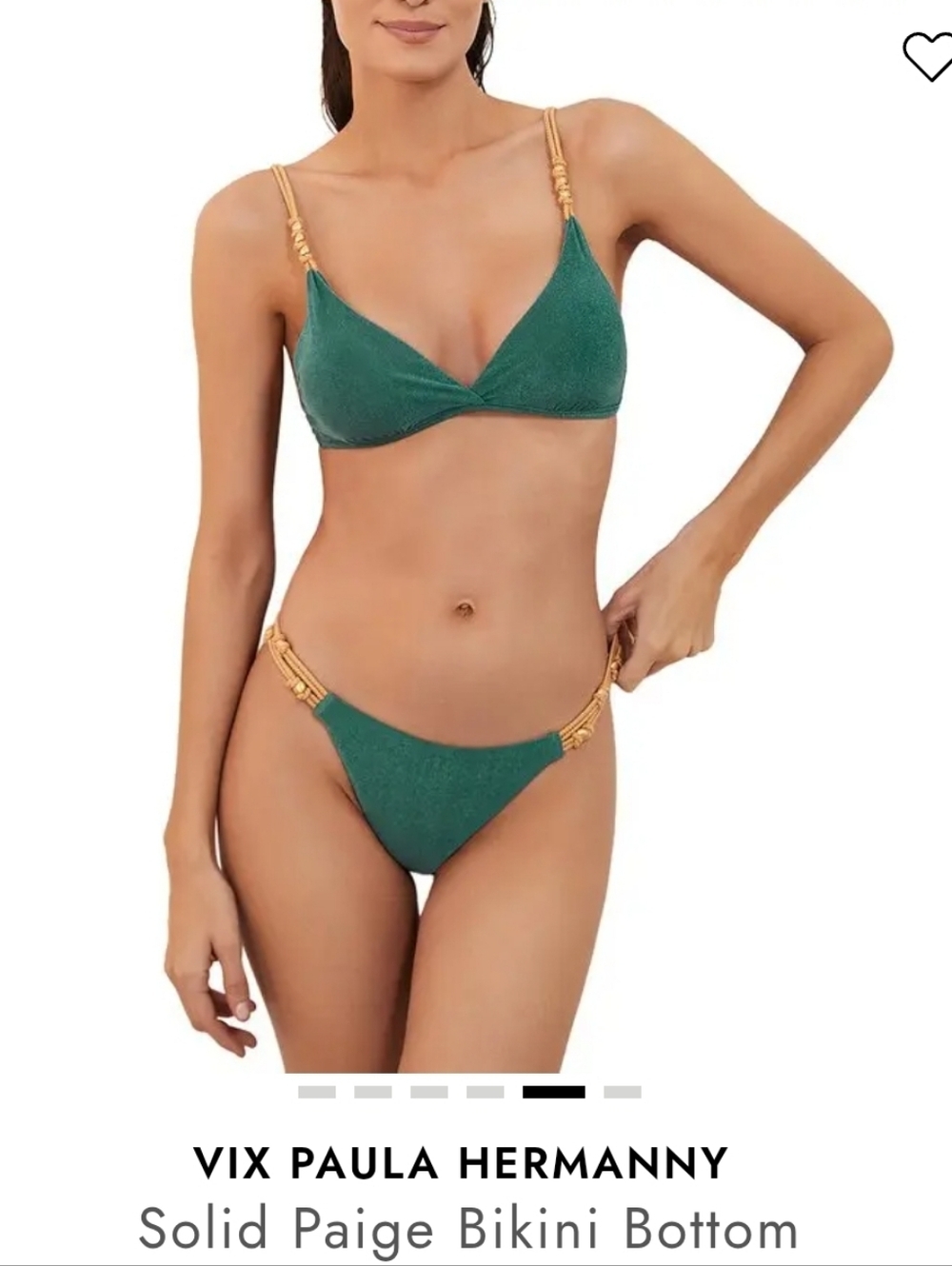 VIX PAULA HERMANNYSolid Paige Bikini Bottom - Picture 3 of 15